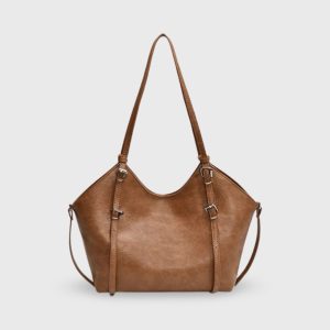 Aurora Chic Daily Carry Handbag Ivory Faux Leather
