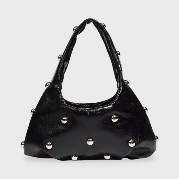 Aurora Chic Daily Carry Handbag Black Vintage Texture
