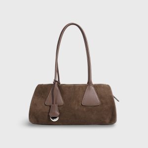 Aurora Classic Leather Tote Bag Textured Leather Caramel