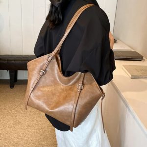 Aurora Chic Daily Carry Handbag Ivory Canvas Fabric