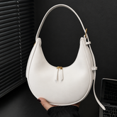 Aurora Quilted Chain Bag Faux Leather Cream