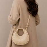 Aurora Chic Daily Carry Handbag Cream Vintage Texture