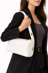 Aurora Quilted Chain Bag Faux Leather Caramel