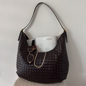 Aurora Classic Leather Tote Bag Black Soft PU Leather
